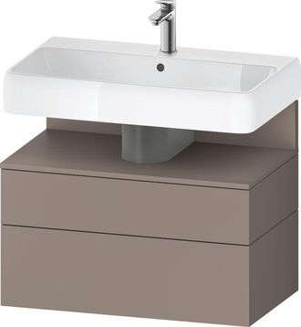 Duravit Duravit - Qatego Mueble Bajo Lavabo, 1 Extra&iacute;ble Y 1 Caj&oacute;n