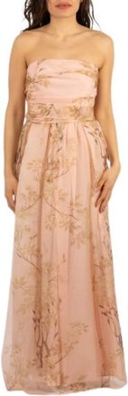 Max Mara Dominio Gown - Dames - Avondkleed - Roze - S - Katoen - Kleedjes
