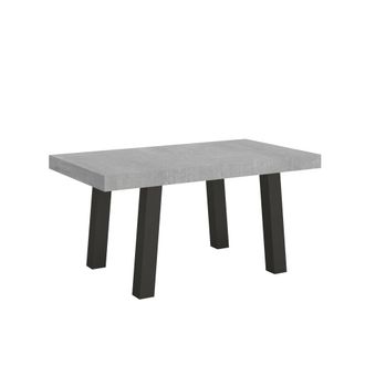 Itamoby Mesa extensible 90x160/264 cm efecto madera gris cemento, hierro