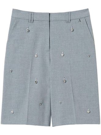 Twin-Set Shorts con strass - Grigio