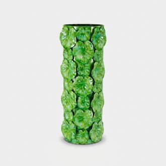Mauro Ferretti Jarr&oacute;n Decorativo De Hierro Con Relieve Floral Drop 46