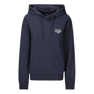 A.P.C. Hoodie Standard Rue Madame Sweatshirt - Dames - Hoodies - Blauw - 2XS - Katoen - Hoodies & sweatvesten