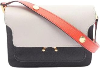 Marni Pre-owned Cross Body Bags, female, Multicolor, Size: ONE SIZE Pre-owned Trunk Bag Mini Leather Shoulder Bag