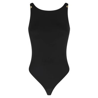 Elisabetta Franchi Body, female, Black, Size: XS Jersey Bodysuit