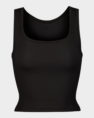 SKIMS Cotton Rib Cropped Tank