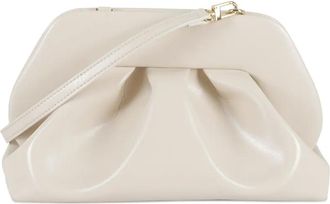 Themoirè Clutch Tia con pieghe - Bianco