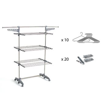 Kitchen Move Kitchen Move - Secadora De Ropa 25m 3 Niveles + Accesorios - Bat-tr-22s