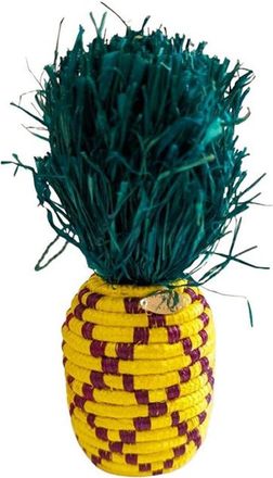 Indego Africa Nanasi (Pineapple) Bag Charm in Vibrant Yellow And Purple at Nordstrom