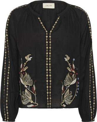 Cream Overhemden, Dames, Zwart, 3Xl, Blouses