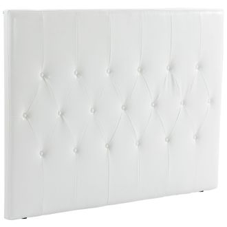OEM Cabecero De Cama 160 Cm Tapizado En Pu 2 Formas De Uso Vertical O Montado A La Pared Cabecero Blanco