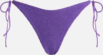 MC2 Saint Barth Woman Purple Crinkle Cheekiest Swim Briefs Norah