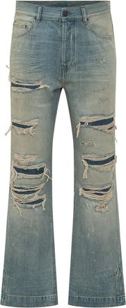 Amiri Straight Flare Jeans - Heren - Regular Fit Jeans - Blauw - W32 - Katoen - Jeans