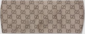 Gucci Printed Silk Twill Headband, Beige, Fabric