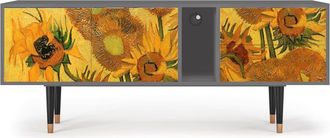 StoryZ Mueble de TV amarillo 2 cajones y 2 puertas L 170 cm