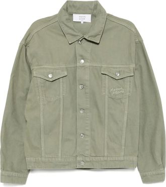 Maison Kitsuné Giacca trucker - Verde