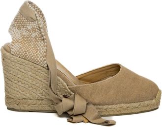 Castaner Schoenen, Dames, Beige, 37 EU, Leer, Carina 021642 Espadrille