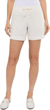 L.L.Bean Lakewashed Dock Shorts Womens Casual Pants Sea Salt : 10 6, Cotton/Spandex