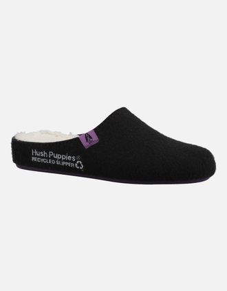 Hush Puppies Womens The Good Slipper Womens Slippers - Black - Size: 4