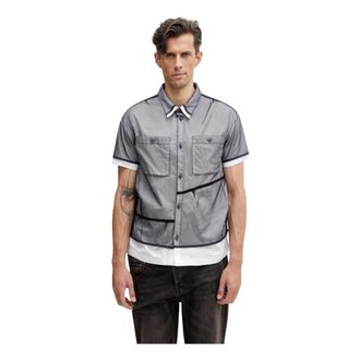 Andersson Bell Camisa Transparente en Capas - Shirts - Hombre - Azul - XL