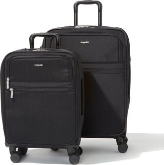 Baggallini Luggage Set Carry-On and Large Checked Suitcase Bundle