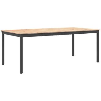 vidaXL Dining Table Natural 200 x 100 x 75 cm Solid Pine Wood vidaXL