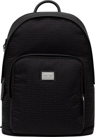 Emporio Armani Monogram Rugzak - Heren - Rugzakken - Zwart - ONE Size - Tassen