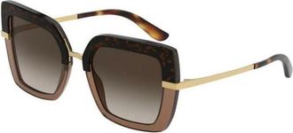 Dolce & Gabbana Sunglasses, female, Yellow, 52 MM, Gold Frame Sunglasses