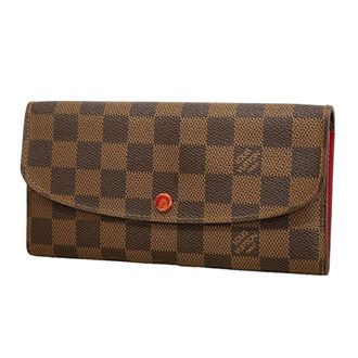 Louis Vuitton Ebene Rouge Long Wallet (Bi-Fold) (Pre-Owned)