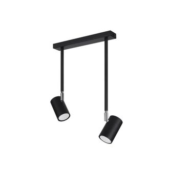 Wonderlamp L&aacute;mpara de techo con 2 focos ajustables negro