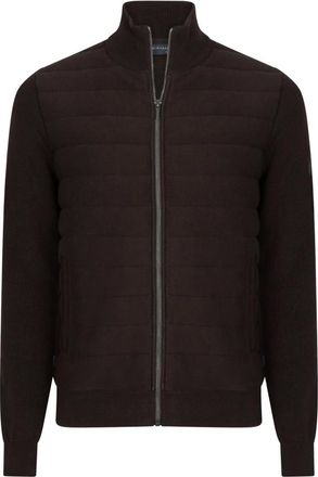 Cavallaro Gioni Full Zip Cardigan - Heren - Jassen - Bruin - Maat: L Katoen