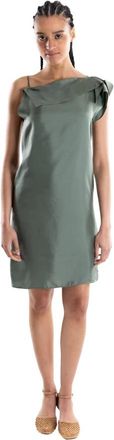 Marella Twill Slip Dress - Dames - Korte kleedjes - Groen - XS - Kleedjes