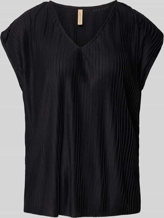 Soyaconcept Regular Fit Blusenshirt mit V-Ausschnitt Modell KIRIT in Black, Größe XL