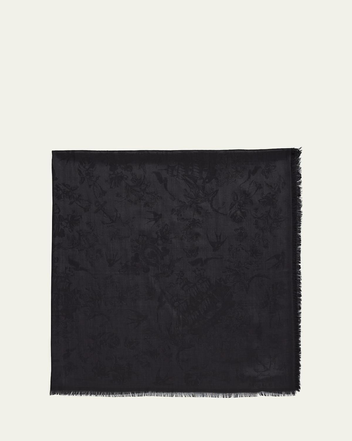 Alexander McQueen Alexander Mcqueen Printed Twill Foulard