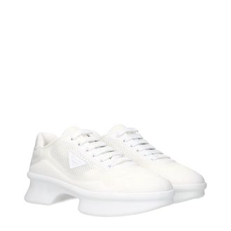 Prada Mesh Low-Top Sneaker - White