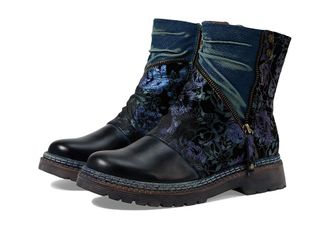 L'Artiste by Spring Step Avrilrose Womens Boots Navy : EU 39 (US Womens 8.5) M, Leather/Rubber/Suede