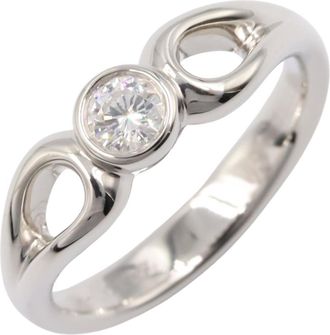 Tiffany & Co. Silver Clear Platinum 950 Band Ring (Pre-Owned)