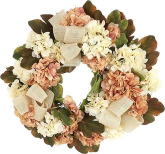 Creative Displays Inc. Handmade Grapevine Wreath With Mixed Greenery & Decorative Bow