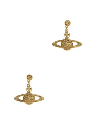Vivienne Westwood Mini Bas Relief orb Drop Earrings - Gold - One Size