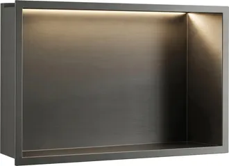 Rea Rea Repisa De Ba&ntilde;o Empotrada Led 30x45 Titan