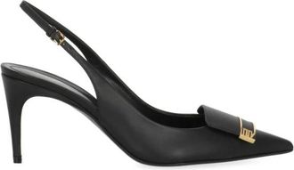 Sergio Rossi sr Evolv Slingback - Dames - Pumps - Zwart - 40 EU - Leer - Schoenen