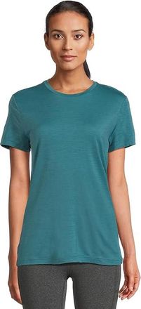 Icebreaker 150 Tech Lite III Short Sleeve T-Shirts Womens Clothing Topaz : XS, Wool