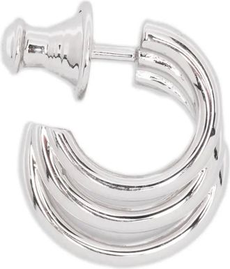 Shaun Leane Orecchini a cerchio Bound - Argento