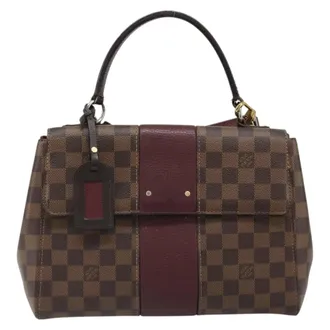 Louis Vuitton Bond Street Damier With Leather Brown Canvas Handbag (Pre-Owned)