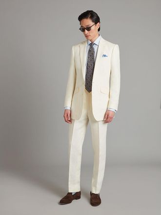 Oliver Brown Eaton Suit - Ivory Linen
