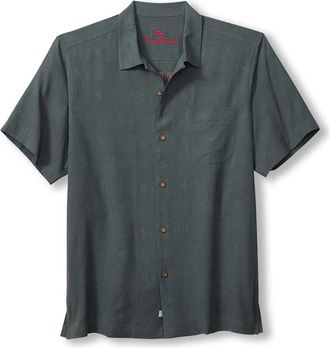 Tommy Bahama King of the Jungle Silk Camp Shirt in Wire Rim at Nordstrom, Size Small