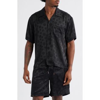 Honor The Gift Tonal Dot Camp Shirt in Black at Nordstrom Rack, Size X-Large R