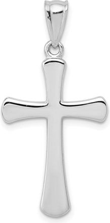 Diamond2Deal 14k White Gold Hollow Cross Pendant