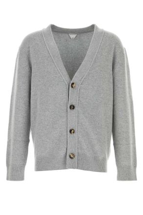 Bottega Veneta Grey Cashmere Cardigan