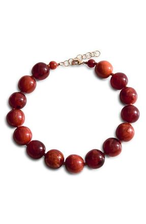 Mango Maxi Ball Necklace in Russet at Nordstrom