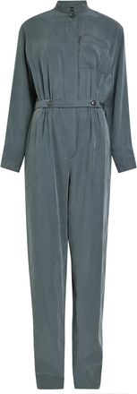 Emporio Armani Washed Twill Jumpsuit - Navy - 48 (UK16 / XL)